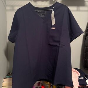 Figs Navy Blue Scrub Set